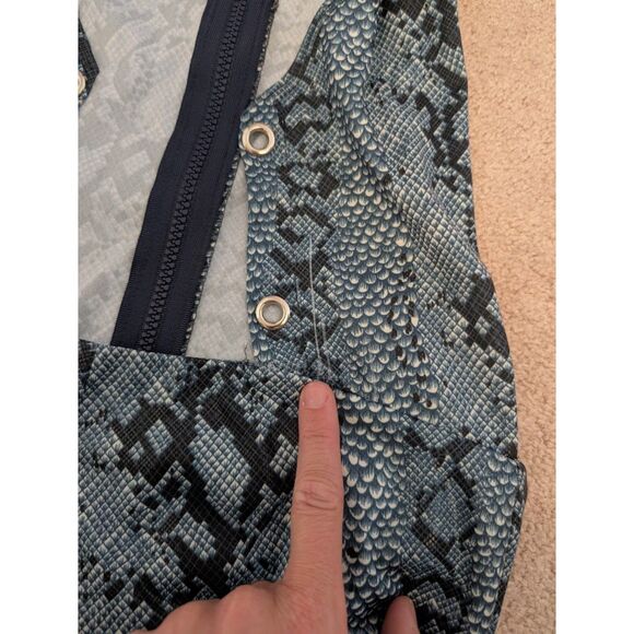 Rare Y2K Snakeskin Jumpsuit – Go-Go Coyote Ugly, Backless, Slit Leg size Small - Picture 5 of 6